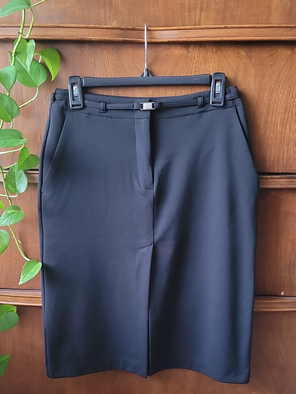 Express Minimalist Black Pencil Skirt